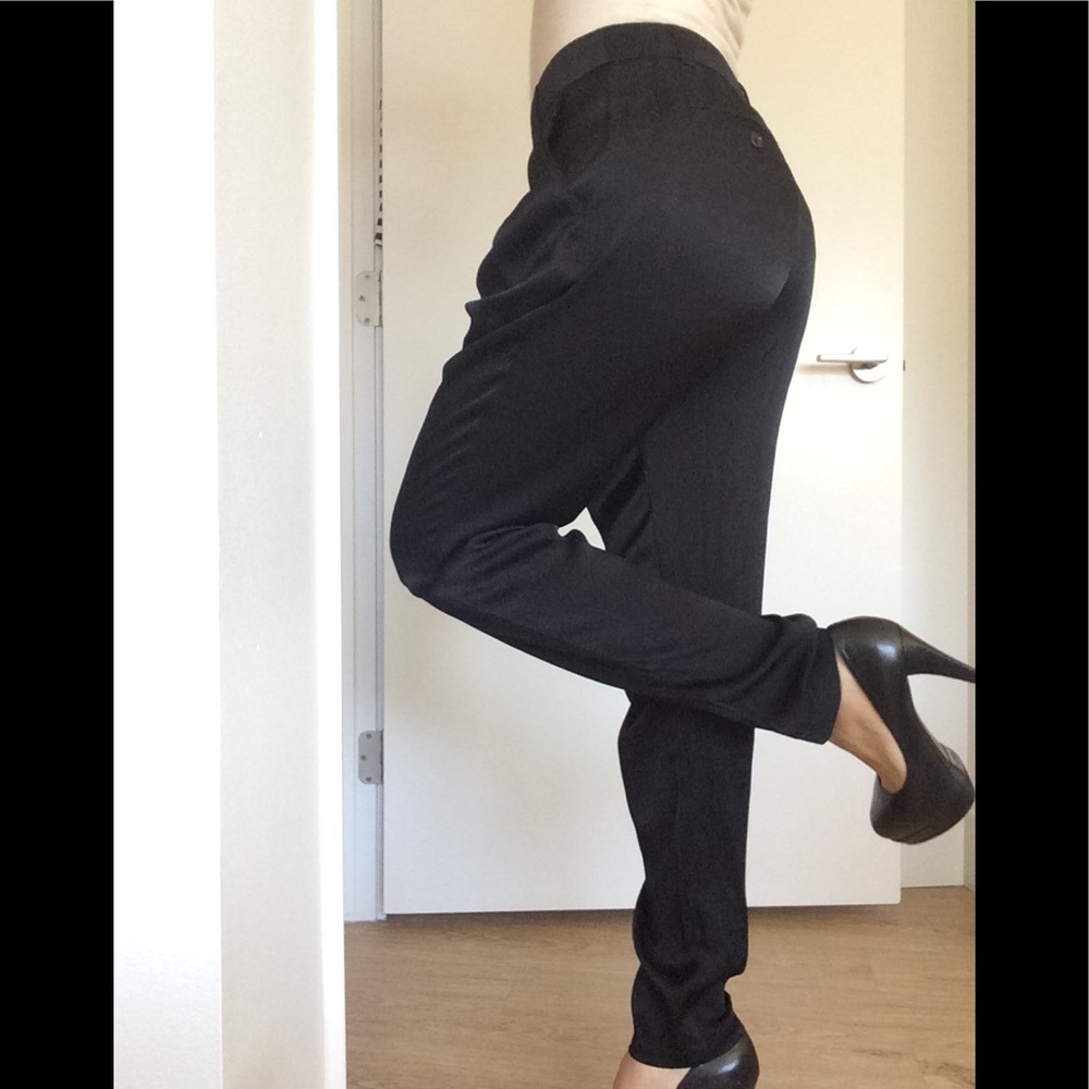 Armani Exchange black Harem trousers